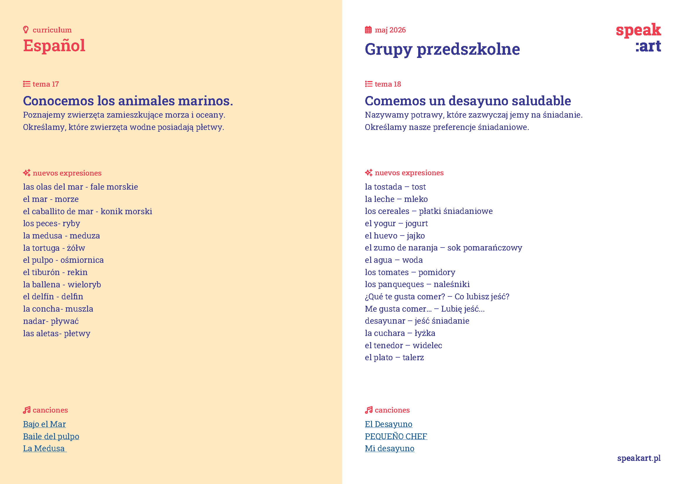 curriculum espanol 2605